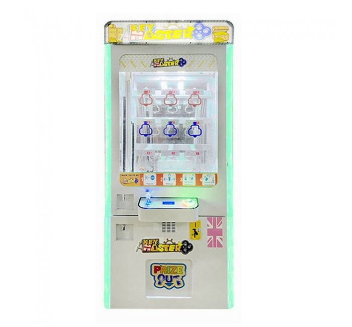 Lucky Key Master 9/15孔迷你街机币推币机奖品自动售货机技能游戏，具备兑换功能